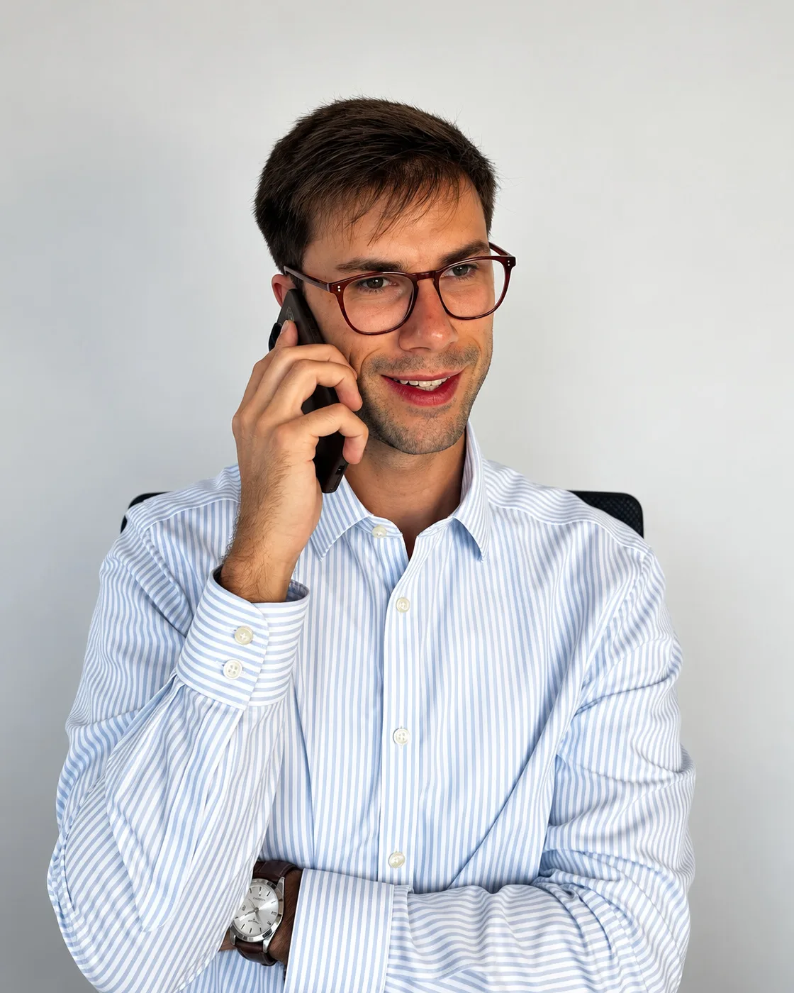 Felix Donder am Telefon