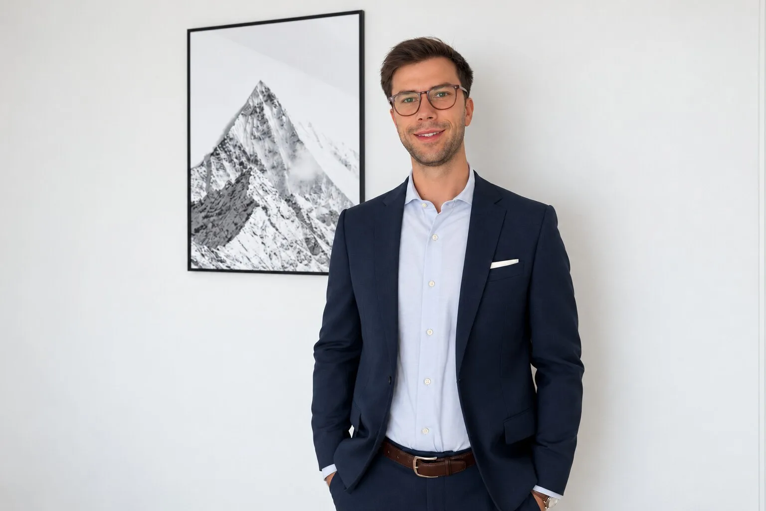 Felix Donder im dunkelblauen Anzug, lächelt in die Kamera
